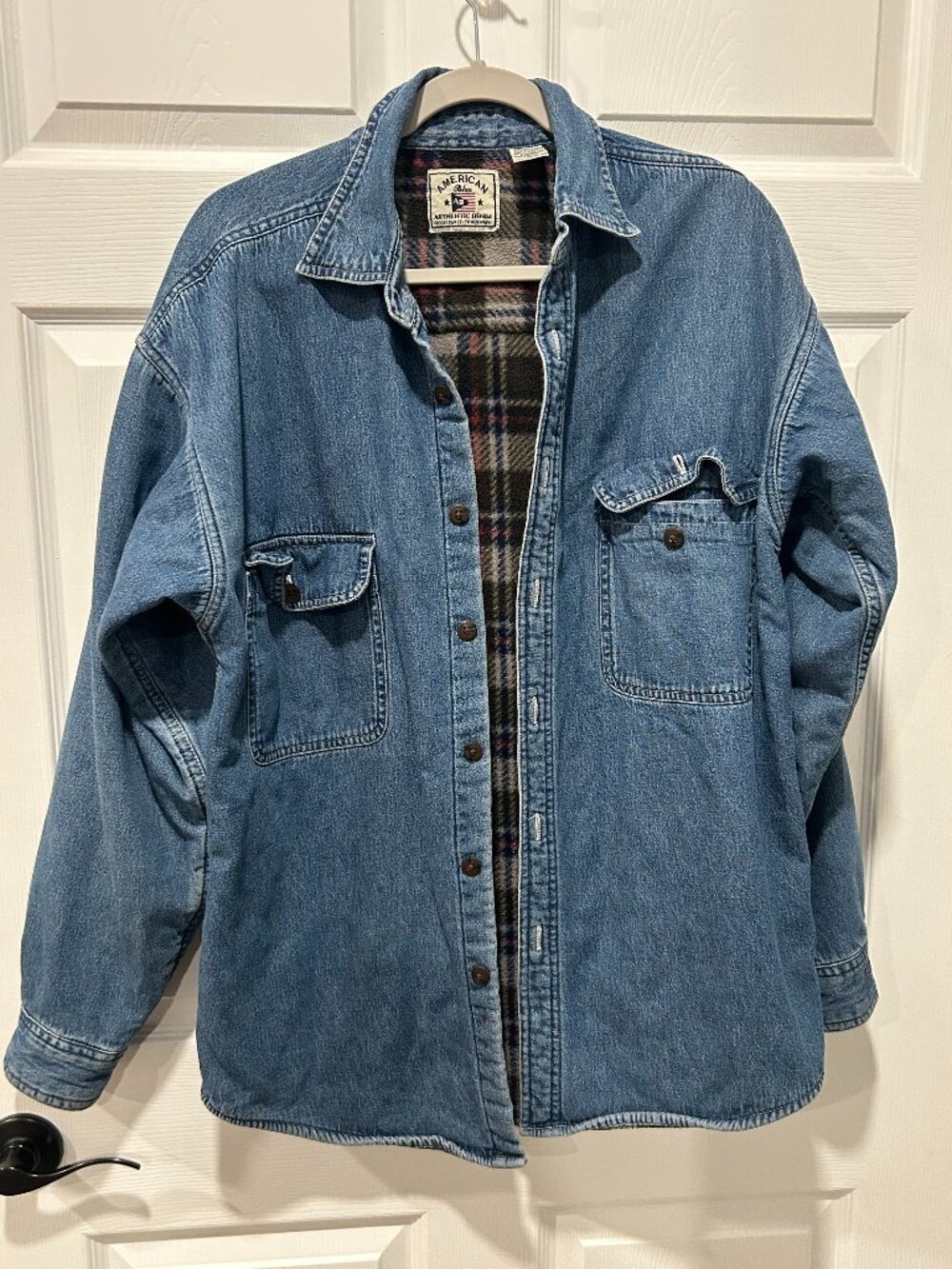 American Blue Authentic Denim Men's Shacket Shirt Size Medium‎